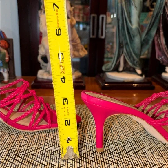 Reformation Strappy Hot Pink Sandals - Picture 8 of 10